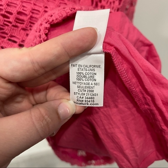 Trina Turk Sleeveless Sheath Dress Pink Crochet Lace 4 - Picture 6 of 7